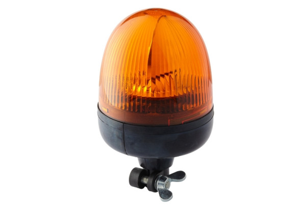 HELLA Halogen-Rundumkennleuchte, Rota Compact, 24V, gelb, Rohrstutzen, flexibel, 2RL 009 506-011