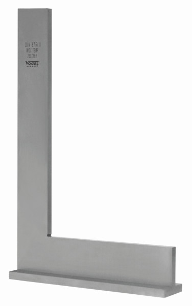 Vogel Germany Werkstattwinkel DIN 875, GG 2, rostfrei, 75 x 50 mm, mit Anschlag, 310171
