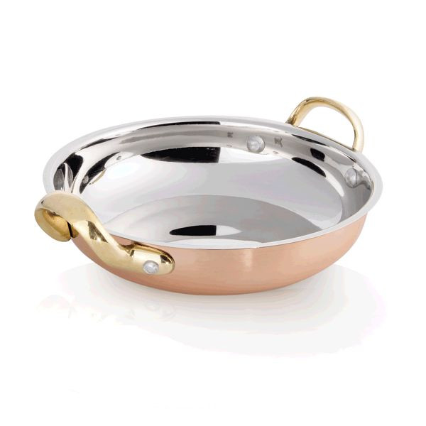 WAS Copper Look 20 Scampipfanne, Durchmesser 18 cm, Kupfer/Chromnickelstahl, 2012181