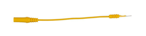 KS Tools 4,0 mm Eingangsbuchse auf 0,8 mm Prüfadapterstecker flach (gelb), 150.0973