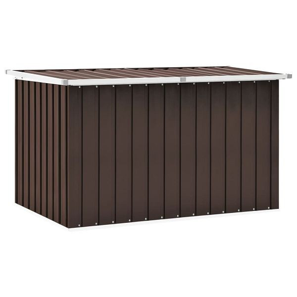 vidaXL Gartenbox Braun 149x99x93 cm, Material: Verzinkter Stahl, Kunststoff, 46268