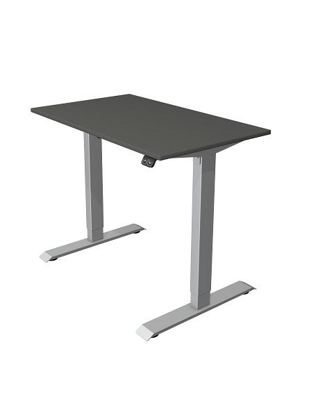 Kerkmann Kompakttisch B 1000 x T 600 mm, elektrisch höhenverstellbar von 740-1230 mm, anthrazit, 10226413