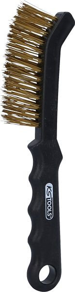 KS Tools Bremssattel-Drahtbürste 2-reihig, gewellt, 225mm, 201.2340