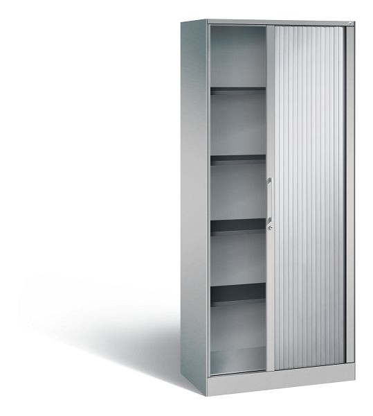 C+P Rollladenschrank Asisto, H1980xB800xT435mm, Farbe: Weißaluminium, Bügelgriff, 5 OH, 143003-000 S10002