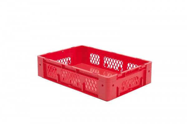 LA-KA-PE VTK 600/145-1, Euro-Schwerlast-Behälter, rot, Wände und Boden geschlossen, VE: 2 Stück, 17214 02 11