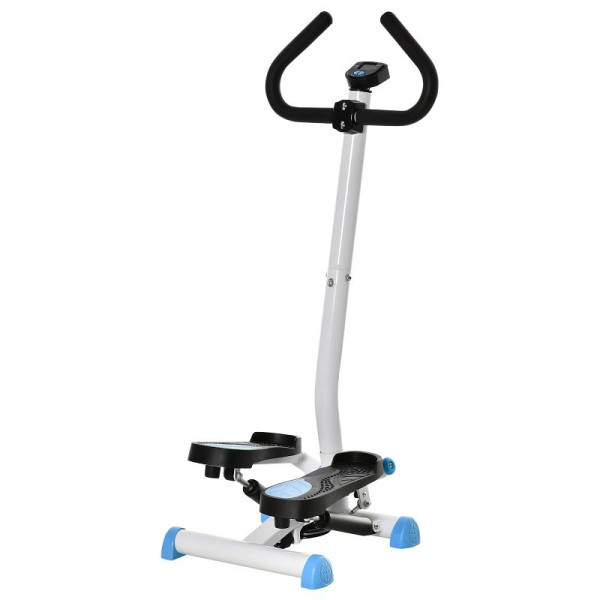 HOMCOM Stepper Fitnessgerät, LCD-Monitor, rutschfeste Pedale, Stahl und ABS, 55x44x108 cm, bis 100 kg, A90-263BU