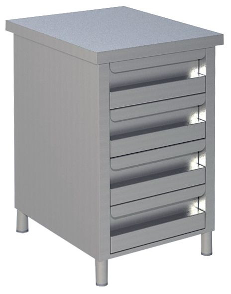 KBS Schubladenschrank 4 Schubladen BxT 50x70cm, 90622103