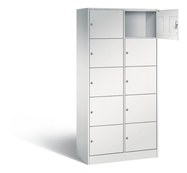 C+P Schließfachschrank Serie 8070, H1950xB900xT480mm, Farbe: Lichtgrau, 82700-20 S10003