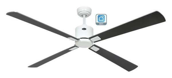 CasaFan Deckenventilator Eco Neo III 152 Lack weiß-Wenge/Lack silber WiFi, 943337W