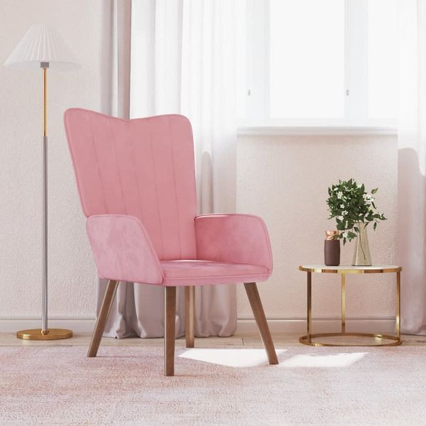 vidaXL Relaxsessel Farbe Rosa Samt, 327659, 8720286420300