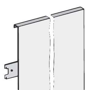 hofe Sicherungleiste für Rückwände für 1025 mm Regalbreite, lichtgrau, K651000