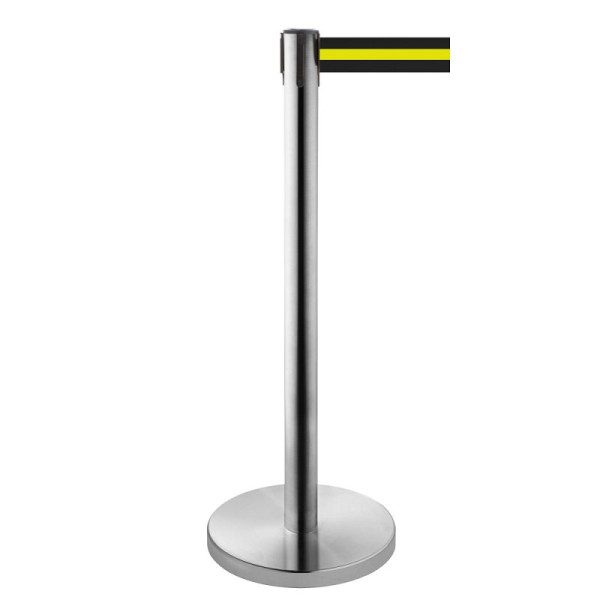 Stein HGS Personenleitsystem -P-Line Niro-, schwarz/gelb/schwarz waagerecht (gestreift), mit magnetischem Gurtendstück, 3638904