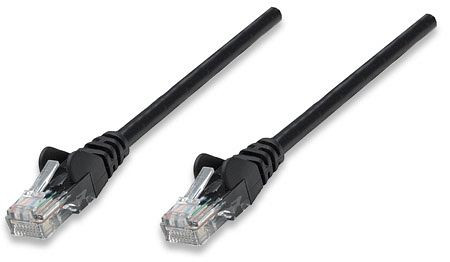INTELLINET Netzwerkkabel, Cat5e, U/UTP, CCA, RJ45-Stecker/RJ45-Stecker, 1,5 m, schwarz, 338387