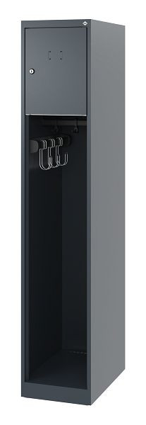 C+P Feuerwehrspind Evolo, Modell YOUNGSTER, 1 Abteil, H1530xB300xT500 mm, Anthrazit, 0490015-10 S10002