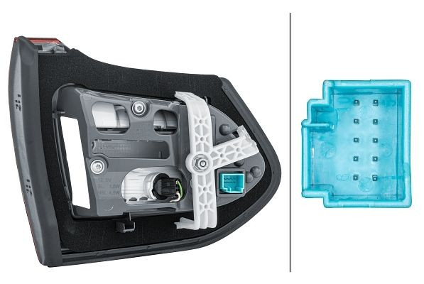 HELLA Heckleuchte, LED, innerer Teil, für u.a. MERCEDES-BENZ C-CLASS T-Model (S205), ECE/CCC, für Rechtsverkehr, rechts, 2TZ 354 875-141