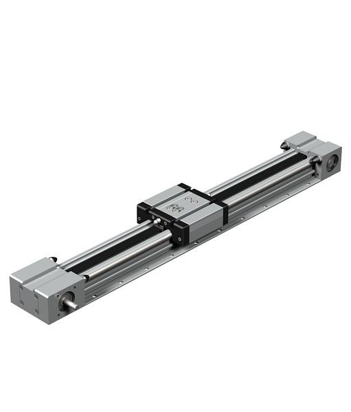 isel Zahnriemenvorschub LEZ 9, L 396 mm, ohne Motor mit Endschalter und Wellenschlitten WS11, 232010 0040