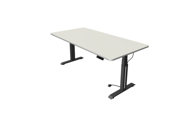 Kerkmann Sitz-/Stehtisch Move Professional, B 2000 x T 1000 mm, elektrisch höhenverstellbar von 640-1290 mm, Weiß, 10070910
