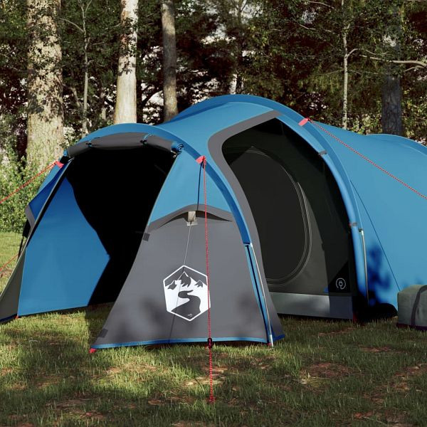 vidaXL Tunnelzelt 3 Personen Blau Wasserdicht, Top-Qualität, 94391