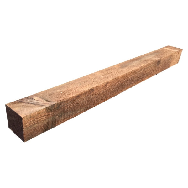 T&J Pfosten kdi-braun sägerau, 9 x 9 x 110 cm, für SEELAND-Serie, 19306