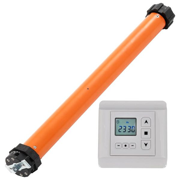 vidaXL Rohrmotor mit Steuerung, Material: Kunststoff, Metall, 3051443