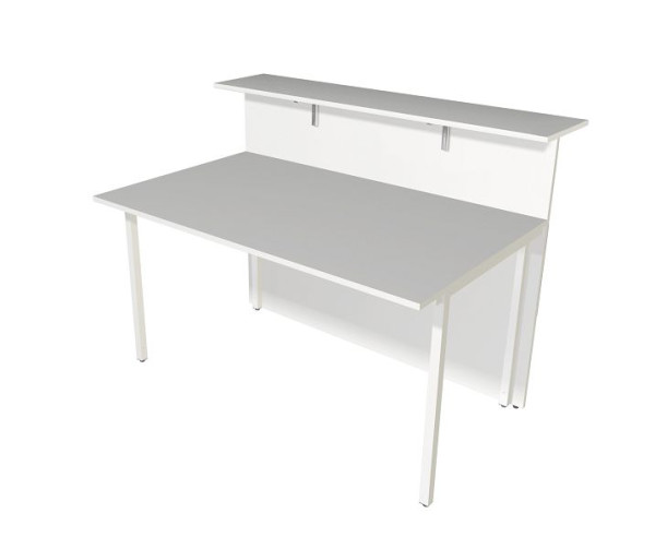 Kerkmann Grundtheke Atlantis 3, 2-seitig gerade, B 1350 x T 920 x H 1080 mm, weiß/Nussbaum, 22330254