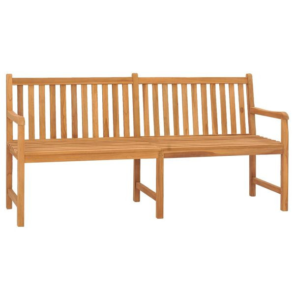 vidaXL Gartenbank 180 cm Massivholz Teak, fein geschliffen, 316632