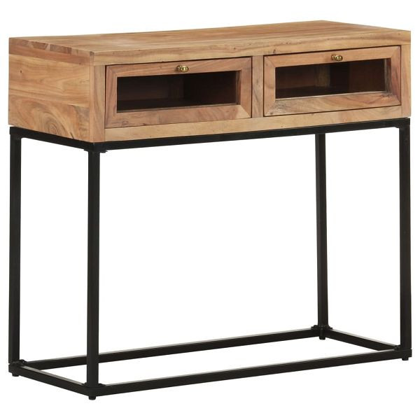 vidaXL Konsolentisch 90x35x76 cm Massivholz Akazie, 323505