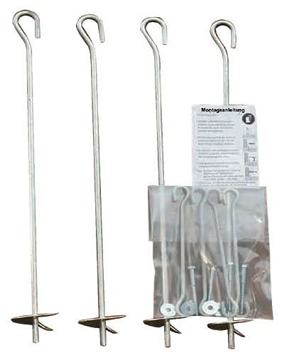 Berger & Schröter Sturmanker für Hochsitze bis 5 m, 4er Set, 30606