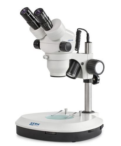 Kern Optics Stereo-Zoom Mikroskop OZM 542, Tubus Binocular, Objektiv 0,7 x - 4,5 x, Säulenständer, 283706