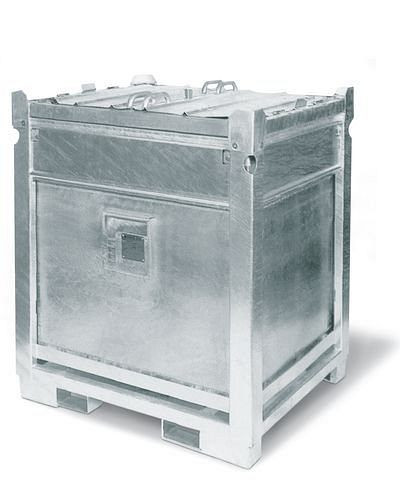 DENIOS Mobile Dieseltankstelle MDT 445 aus Stahl, 12 V Pumpe, 445 Liter, liegend, 117969