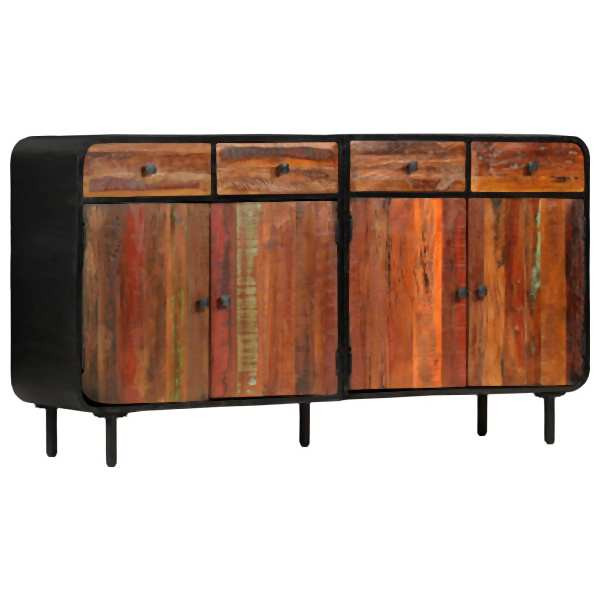 vidaXL Sideboard Massives Altholz 140×35×76 cm, Massivholz, 282885