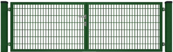 FA-Bausysteme Doppelflügeltor Moosgrün Breite 6000 mm Höhe 1600 mm, 48003