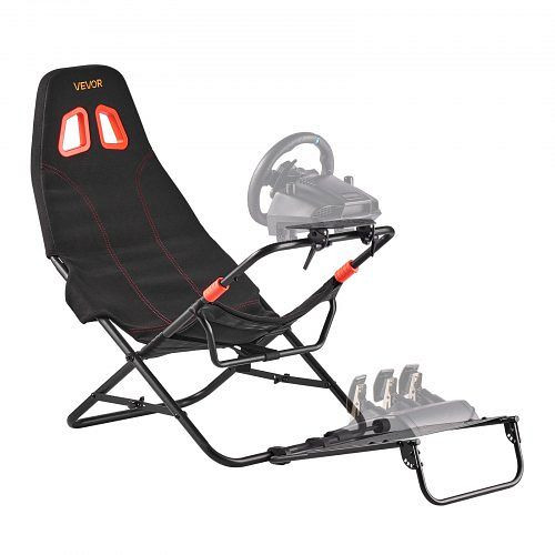 VEVOR Faltbarer & Verstellbarer Lenkradständer, 620 mm, für Logitech G923/G920/G29, Thrustmaster T248P, Fanatec, Schwarz, BXSZCLYYSXHKARTGU001V0
