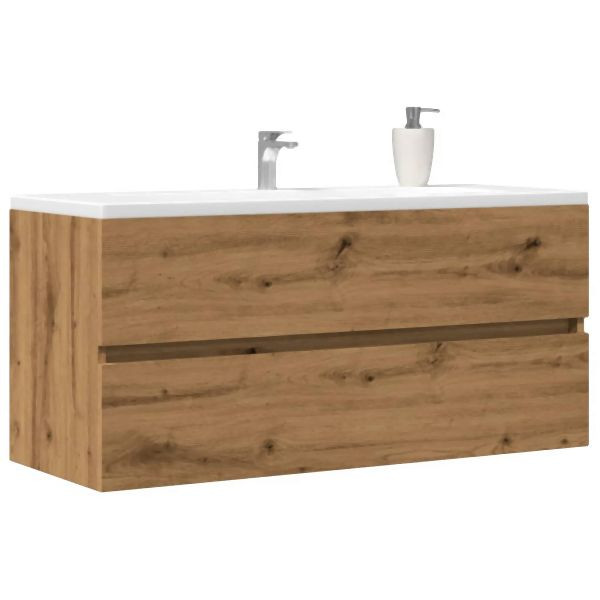 vidaXL Waschbeckenschrank Artisan-Eiche 100x38,5x45 cm Holzwerkstoff, 856253