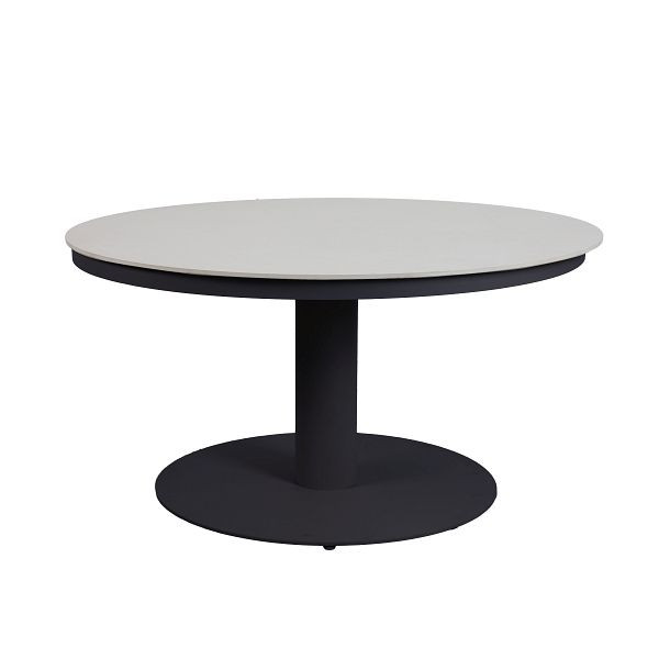 BEST Porto Runder Dining Tisch Ø 130 cm, Anthrazit, 531632