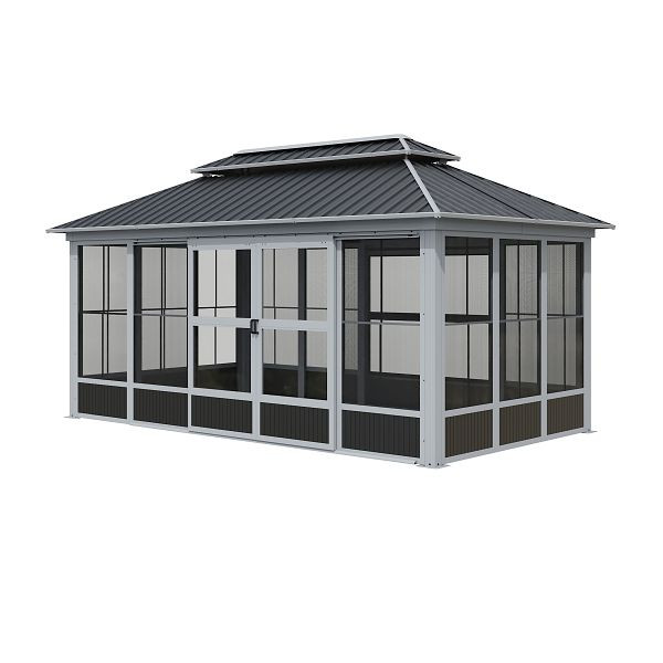 SOJAG Pavillon Olan 1017 Grau - Taupe, 310x530x291cm, SJ14512