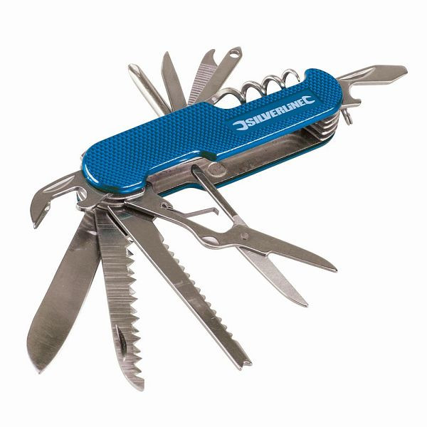 Silverline Taschenmesser mit 14 Funktionen, 75 mm, 270627