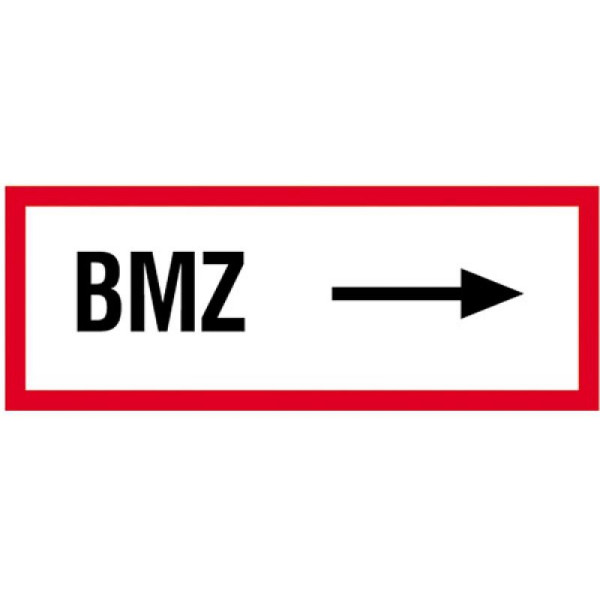 Stein HGS Hinweisschild, BMZ (rechtsweisend), Alu,geprägt, 11.2504