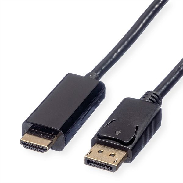 ROLINE DisplayPort Kabel DP - UHDTV, ST/ST, schwarz, 5 m, 11.04.5788