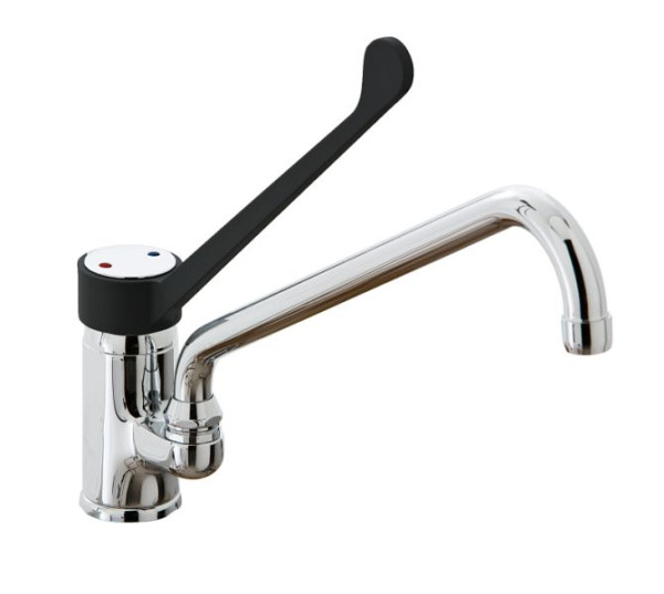 KBS STYL Einhebel-Mischbatterie mit Schwenkhahn 1/2 Zoll Wasseranschluß, Schwenkhahn Höhe 210 mm, 20911029