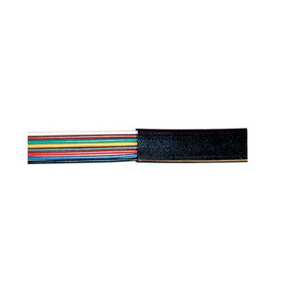 S-Conn Telefonkabel 8-adrig, flach, schwarz, Spule, 100m, 76109-SP