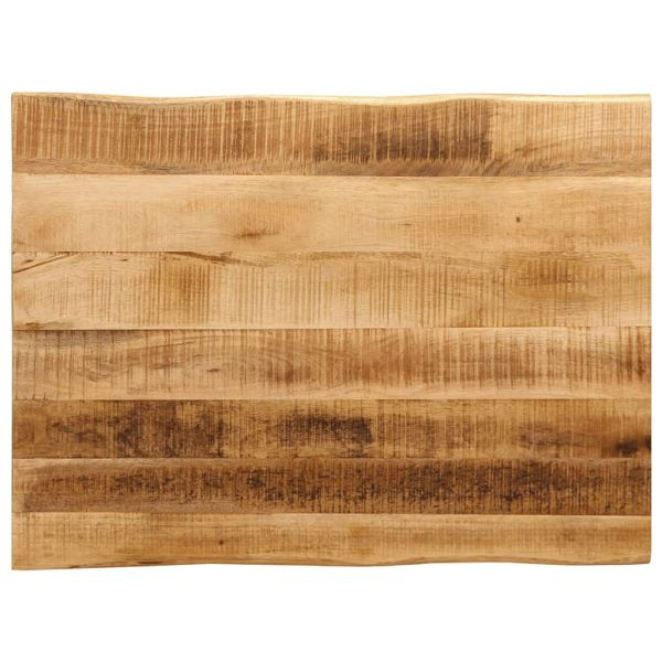 vidaXL Tischplatte mit Baumkante 80x60x3,8 cm Raues Mango Massivholz, 370692
