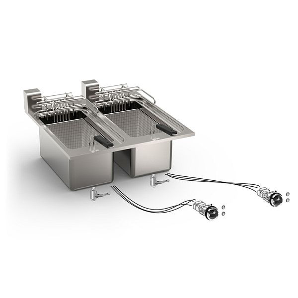 Gastro-Inox drop-in Fritteuse 10+10 Liter 15kW, 60cm, 160.523