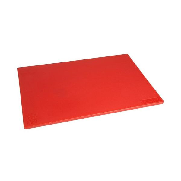 Hygiplas LDPE Schneidebrett rot 450x300x12mm, Polyethylen geringer Dichte, J255