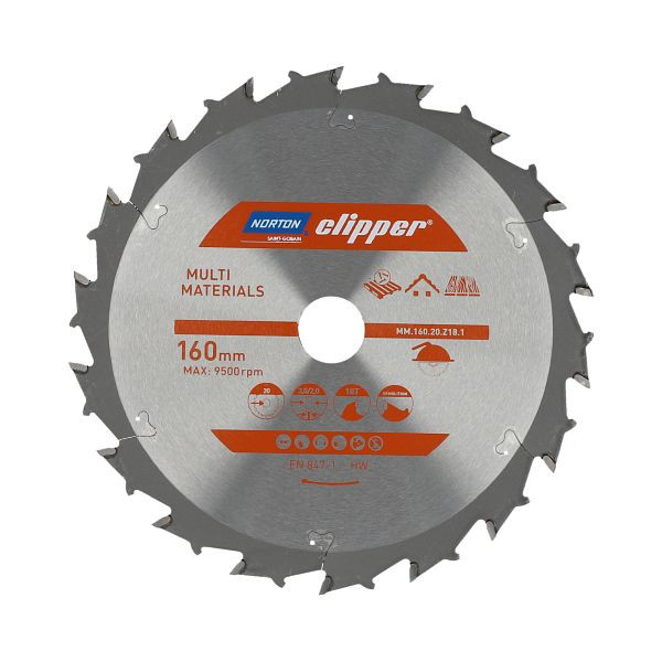 Norton Clipper Sägeblatt PRO MULTIMATERIAL 315x3,2/2,2x30 Z20 Blade 315x3.2mm /2.2x30mm, 70184608133