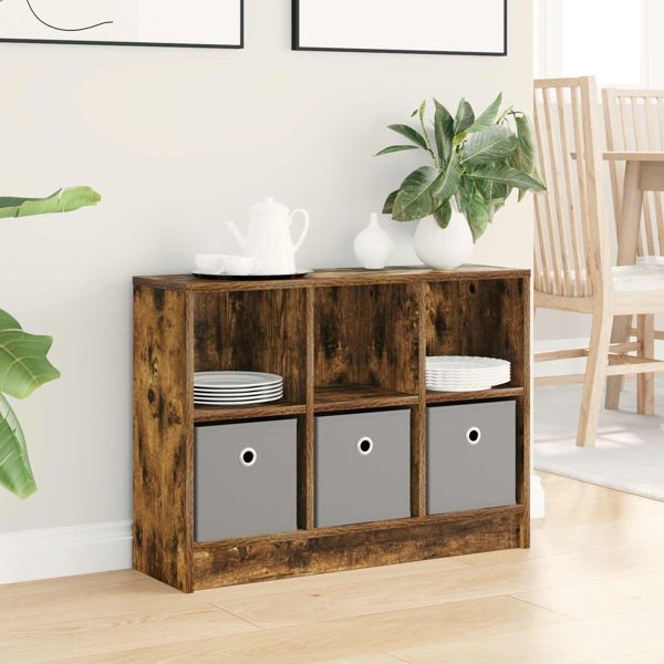 vidaXL Sideboard Geräucherte Eiche 73,5 x 22,5 x 53,5 cm, 8000504