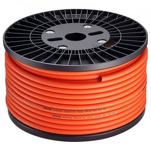 VEVOR Druckluftschlauch, φ9,52mm x 76,2m, Hybridmaterial, 20,6 bar, Allwetterflexibel, orange, Auto/Haus/Bau, KQRG1PTKQRGRYH0US001V0