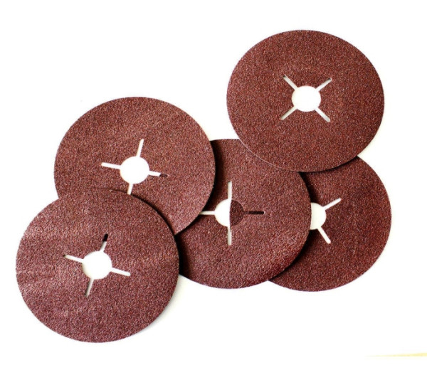 VaGo-Tools 25x Fiberschleifscheiben 125 mm P24, VE: 25 Stück, VGFD-125-24-5_kv