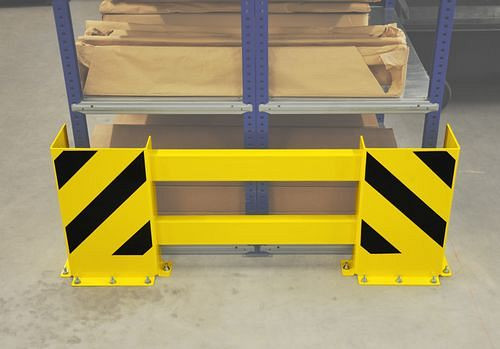 DENIOS Regalschutz seitlich E 1 aus Stahl, Regalbreite 900 bis 1300 mm, 233420