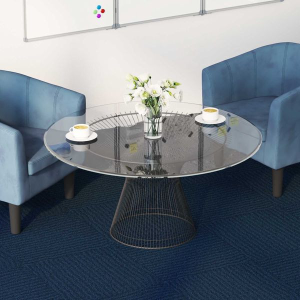 vidaXL Teppichfliese Blau 50 x 50 cm 20-teilig PP und Bitumen, 42032457